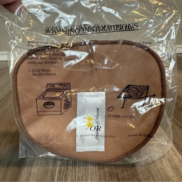 Kathleen Kirkwood VIntage Shoulder Pads * New In Package * Cocoa - Picture 4 of 5